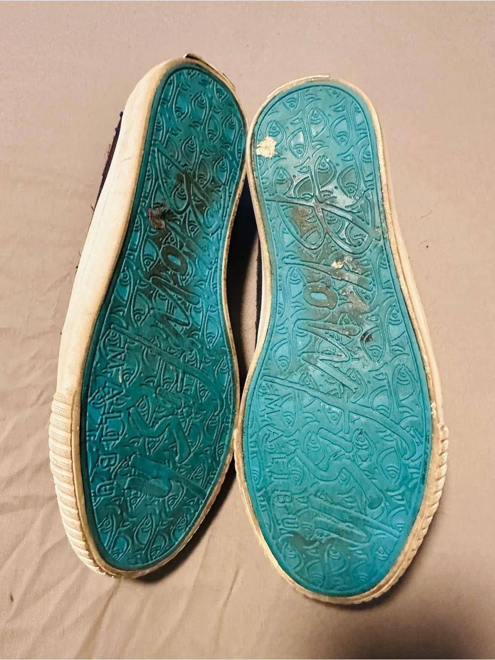Blowfish Women’s Slip-On Canvas Sneakers in Navy denim (preloved)